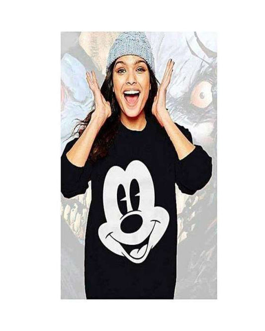 Black micky sweat shirt For and Women - HB INDUSTRIES - Hoodies & Sweatshirts - 