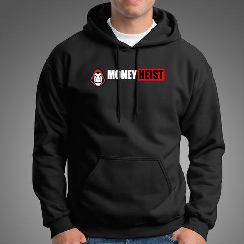 Black Money Heist Fleece Winter hoodie for Men - HB INDUSTRIES - Hoodie & Sweatshirt - 