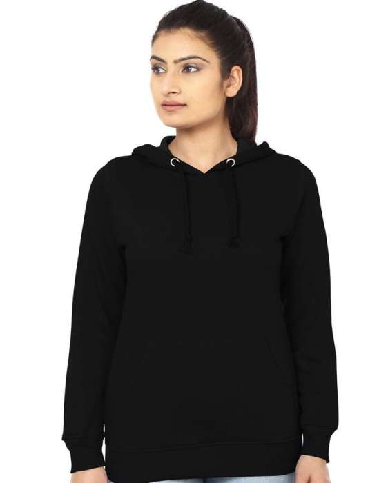 Black plain Hoodie For and women - HB INDUSTRIES - Hoodies & Sweatshirts - 