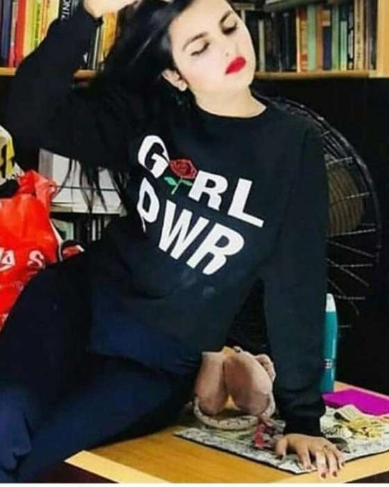 BLACK POWER SWEATSHIRT FOR WOMEN - HB INDUSTRIES - Hoodies & Sweatshirts - 