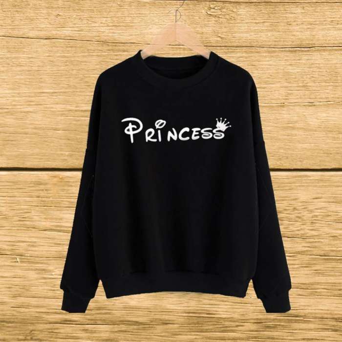 Black princes Printed sweat shirt For and Women - HB INDUSTRIES - Hoodies & Sweatshirts - 