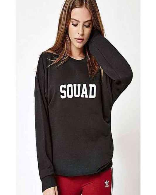 Black Squad Sweatshirt for womens - HB INDUSTRIES - Hoodies & Sweatshirts - 