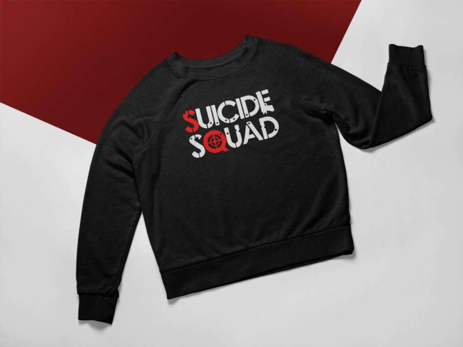 Black SUICIDE SQUAD sweat shirt for womens - HB INDUSTRIES - Hoodies & Sweatshirts - 