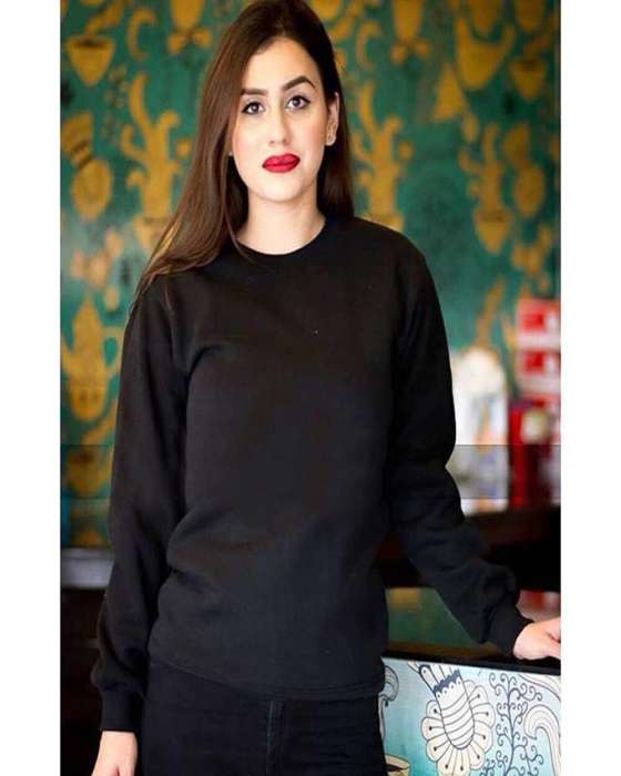 Black Sweat Shirt For womens - HB INDUSTRIES - Hoodies & Sweatshirts - 