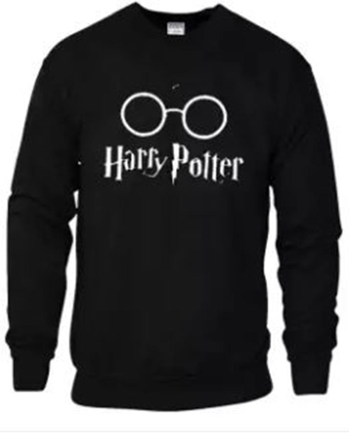 Black Sweat Shirt Harry Potter Sweat Shirt For Mens Unisex - HB INDUSTRIES - Hoodie & Sweatshirt - 