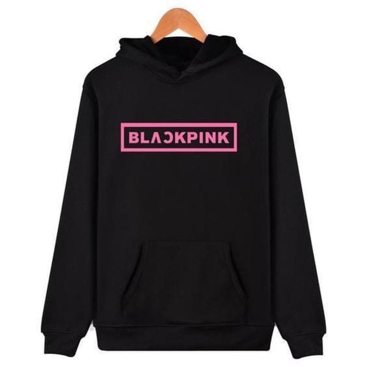 Blackpink Black Fleece Full Sleeves Pull Over Hoodie For Women - HB INDUSTRIES - Hoodies & Sweatshirts - 