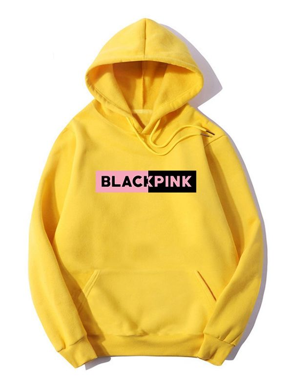 Blackpink Printed Fleece Full Sleeves Pull Over Hoodie For Women - HB INDUSTRIES - Hoodies & Sweatshirts - 