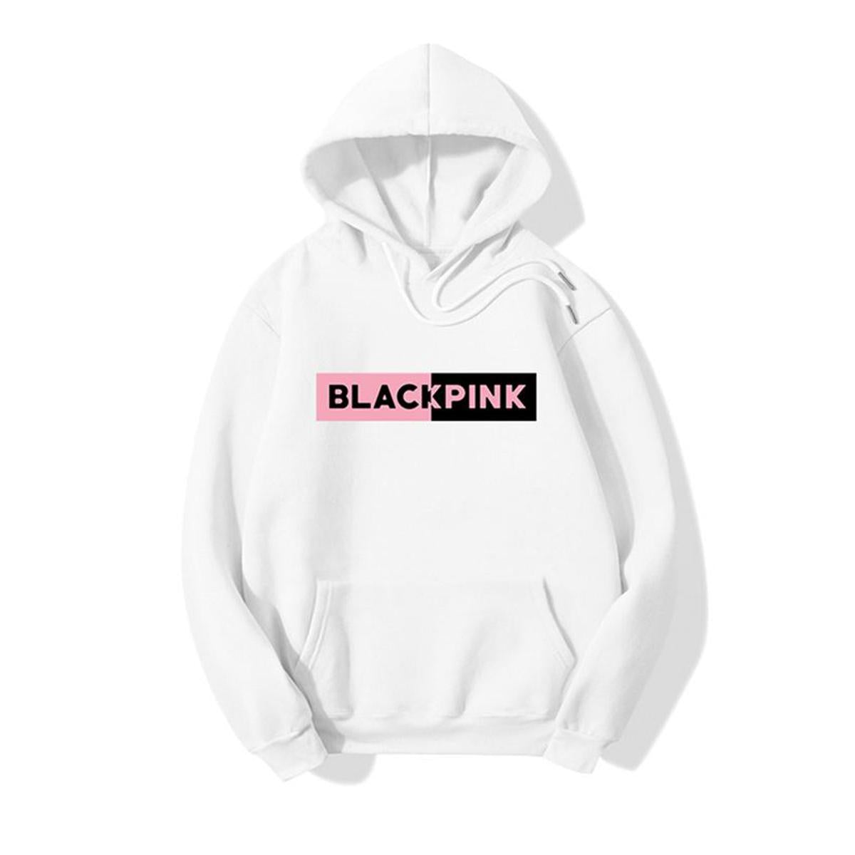 Blackpink Printed Fleece Full Sleeves Pull Over Hoodie For Women - HB INDUSTRIES - Hoodies & Sweatshirts - 