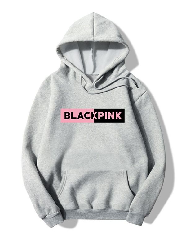 Blackpink Printed Fleece Full Sleeves Pull Over Hoodie For Women - HB INDUSTRIES - Hoodies & Sweatshirts - 