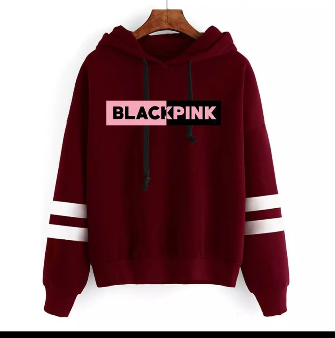 Blackpink Printed Fleece Full Sleeves Pull Over Hoodie For Women - HB INDUSTRIES - Hoodies & Sweatshirts - 