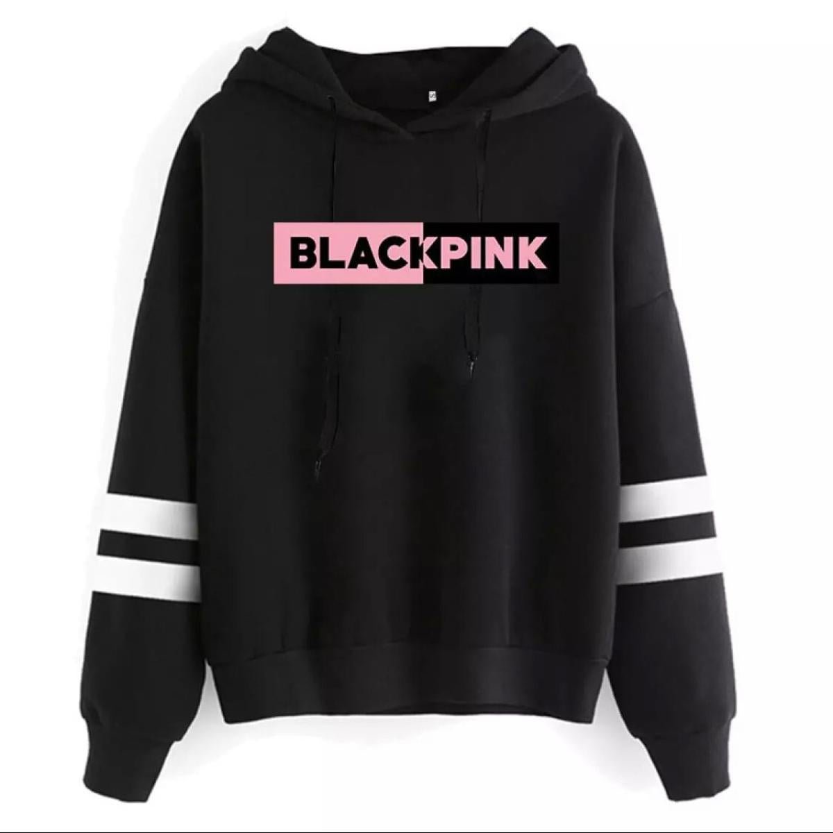 Blackpink Printed Fleece Full Sleeves Pull Over Hoodie For Women - HB INDUSTRIES - Hoodies & Sweatshirts - 