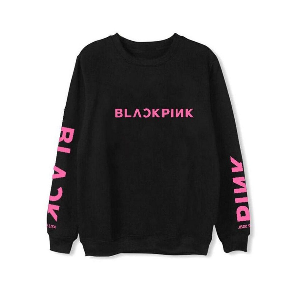 Blackpink Printed Fleece Full Sleeves Pull Over Sweatshirt For Women - HB INDUSTRIES - Hoodies & Sweatshirts - 