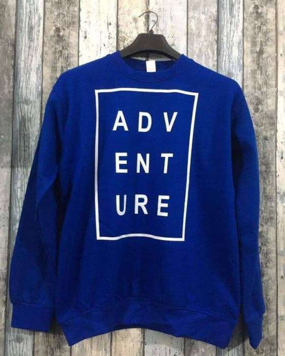 Blue Adventure Printed Sweat Shirt For womens - HB INDUSTRIES - Hoodies & Sweatshirts - 