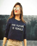 Blue Cotton Printed TShirt For Women