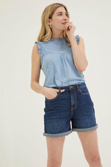 Blue Darley Denim Shorts - HB INDUSTRIES - Shorts & Skirts - 