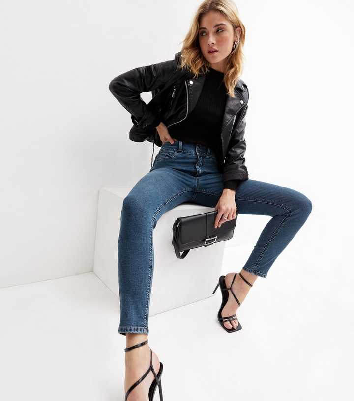 Blue Lift & Shape High Waist Yazmin Skinny Jeans - HB INDUSTRIES - Jeans - 