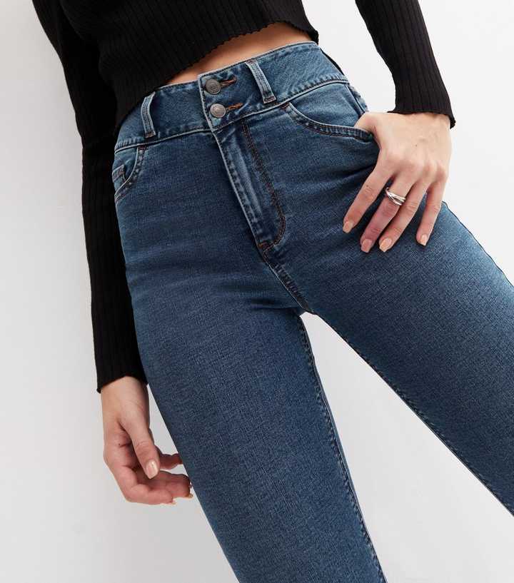 Blue Lift & Shape High Waist Yazmin Skinny Jeans - HB INDUSTRIES - Jeans - 