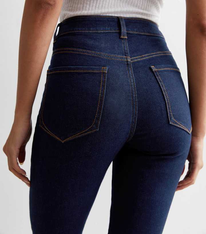 Blue Mid Rise Skinny Jeans - HB INDUSTRIES - Jeans - 