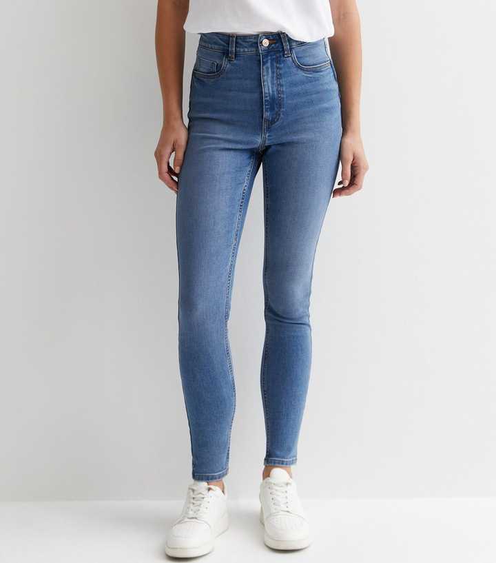 Blue Mid Wash Lift & Shape Jinna Skinny Jeans - HB INDUSTRIES - Jeans - 