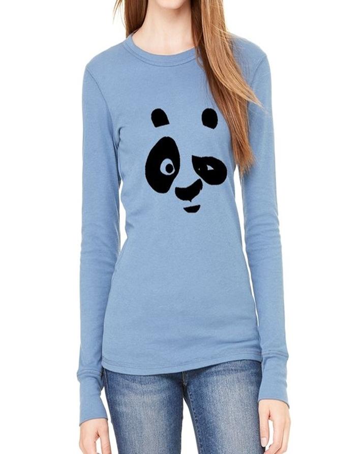 Blue Panda Face Printed T - Shirt For Her - HB INDUSTRIES - Tops & T - Shirts - 