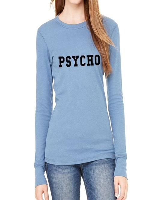 Blue Psycho Printed T - Shirt For Her - HB INDUSTRIES - Tops & T - Shirts - 