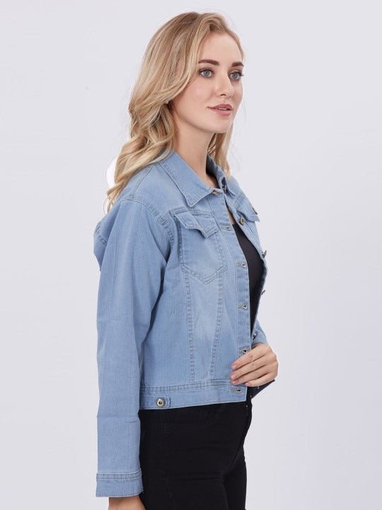 Blum Denim Lightweight Crop Denim Jacket By HB - HB INDUSTRIES - Denim Jackets - 