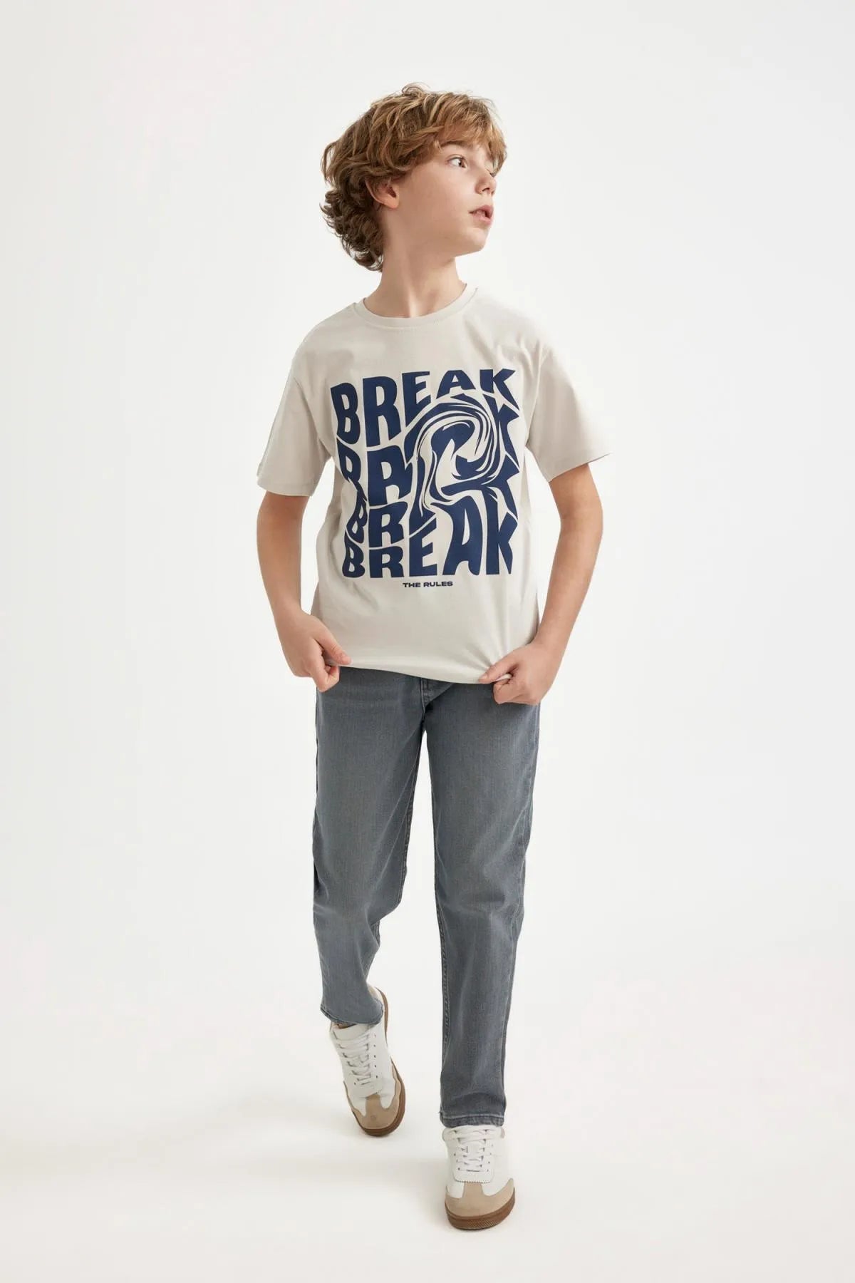 Boy's Balloon Fit Straight Leg Jean Trousers - HB INDUSTRIES - Boys Jeans - 