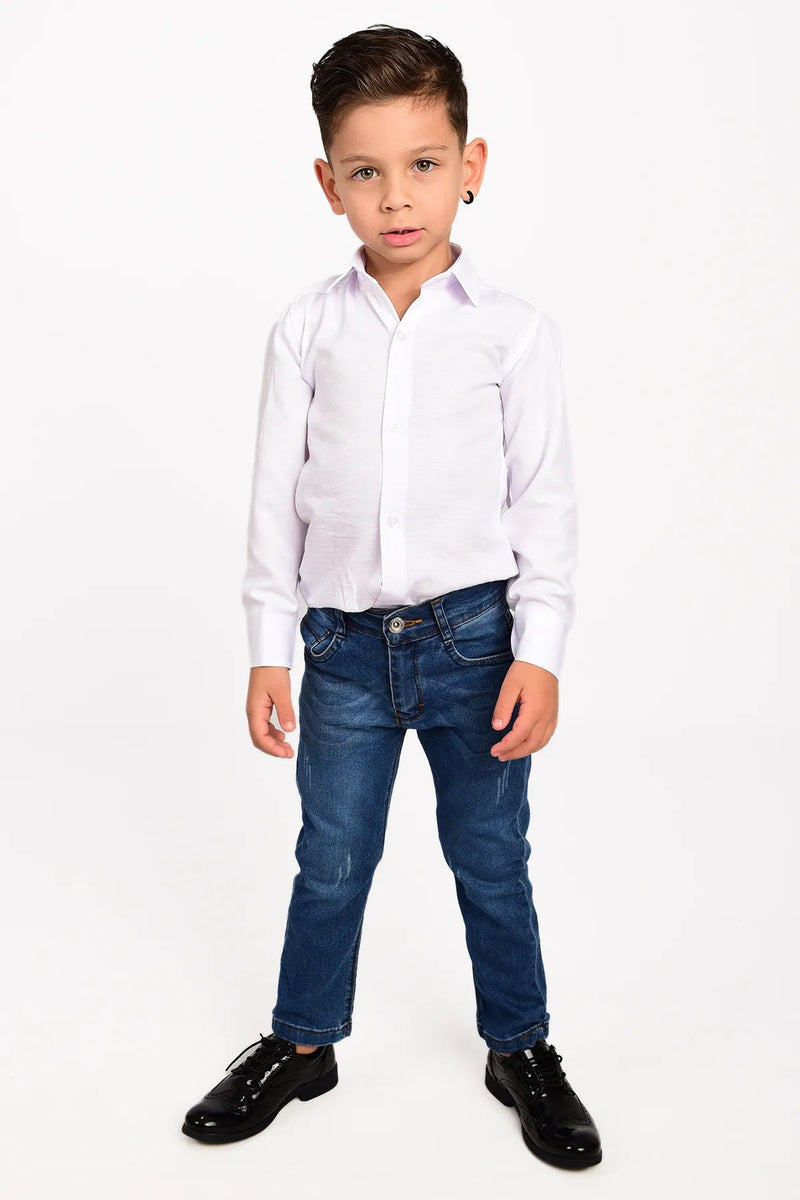 Boy's Jean Denim Trousers Lycra - HB INDUSTRIES - Boys Jeans - 