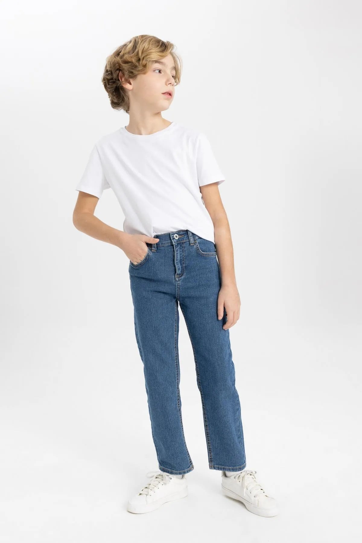 Boy's Loose Fit Standard Leg Jean Trousers - HB INDUSTRIES - Boys Jeans - 