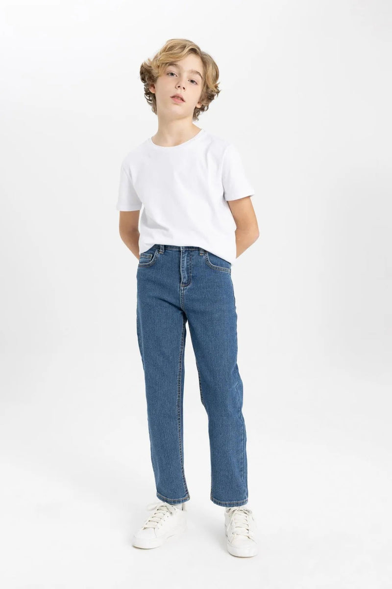 Boy's Loose Fit Standard Leg Jean Trousers - HB INDUSTRIES - Boys Jeans - 