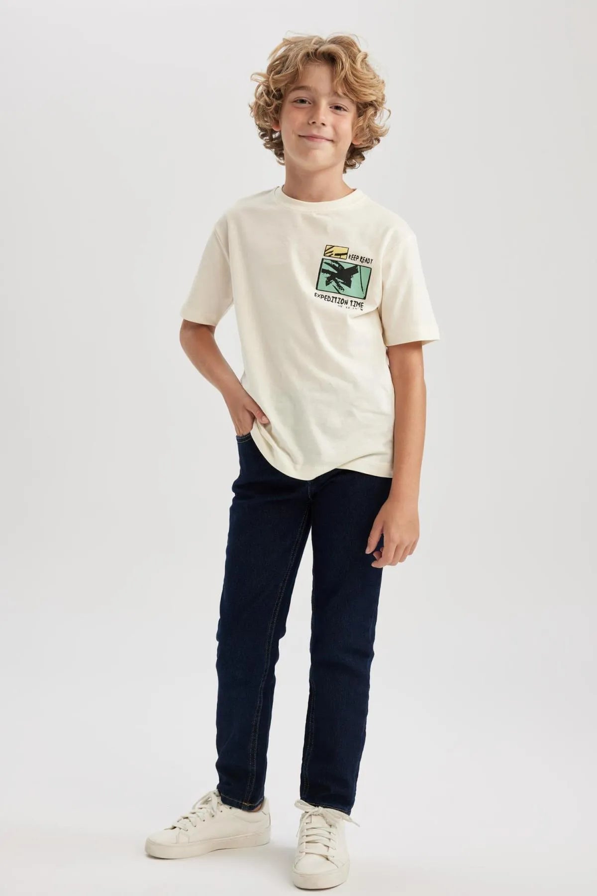 Boy's Slim Fit Skinny Leg Jeans School Trousers - HB INDUSTRIES - Boys Jeans - 
