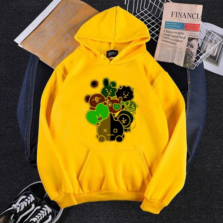 BT21 K - Pop BTS ARMY Hoodie Jacket Customized High Quality BTS Hoodie - HB INDUSTRIES - Hoodies & Sweatshirts - 