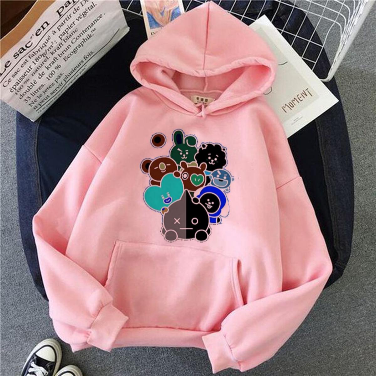 BT21 K Pop BTS ARMY Hoodie Jacket Customized High Quality BTS Hoodie HB INDUSTRIES