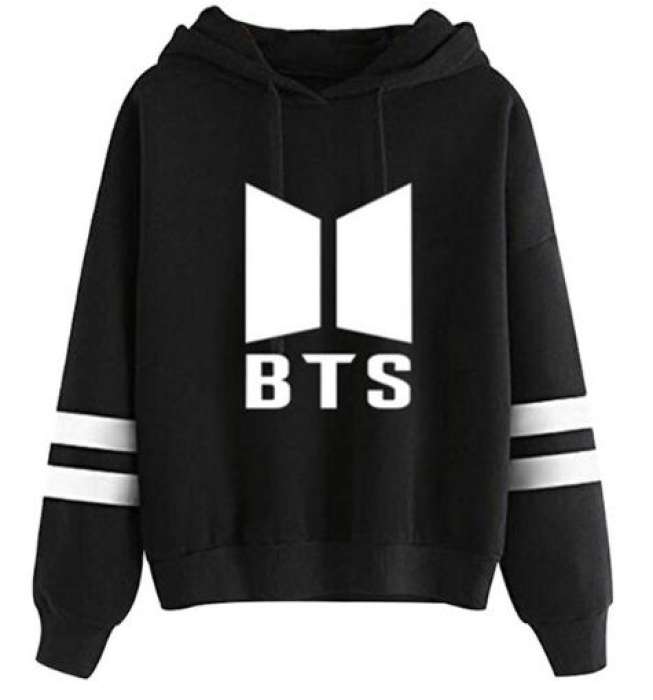 BTS Double Strip Pull Over Fleece Hoodies For womens - HB INDUSTRIES - Hoodies & Sweatshirts - 