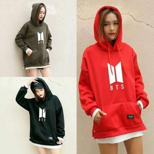 BTS New Fashion Pack of 3 Printed Hoodie For Women - HB INDUSTRIES - Hoodies & Sweatshirts - 
