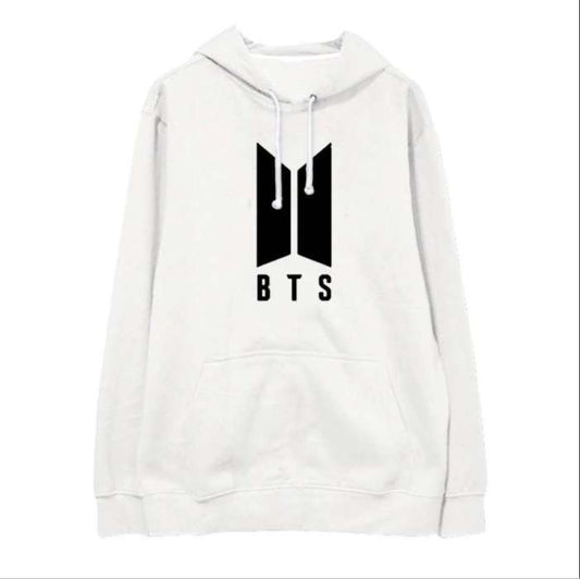 BTS White Printed Hoodie For women - HB INDUSTRIES - Hoodies & Sweatshirts - 