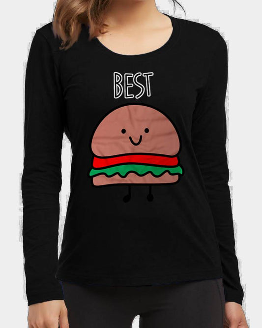 Burger High New Fashion Black Excellent Quality High Graphic Full T - Shirt - HB INDUSTRIES - Tops & T - Shirts - 