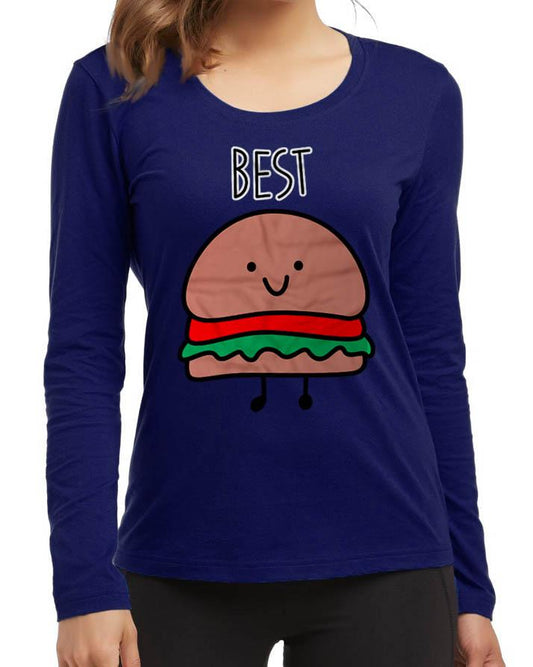 Burger High New Fashion Navy Blue Excellent Quality High Graphic Full T - SHirt - HB INDUSTRIES - Tops & T - Shirts - 