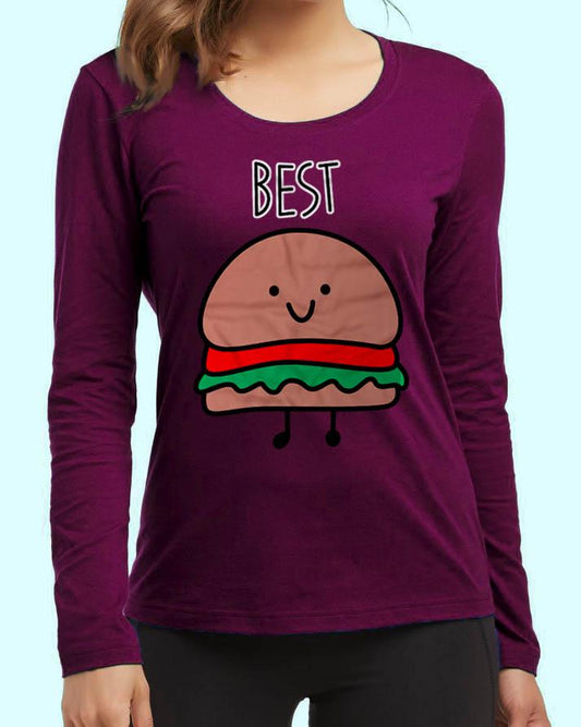 Burger High New Fashion Purple Excellent Quality High Graphic Full T - Shirt - HB INDUSTRIES - Tops & T - Shirts - 