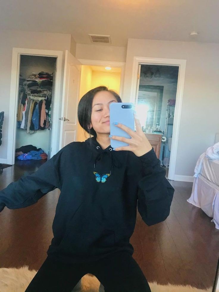 Butterfly Fleece Full Sleeves Pull Over Hoodie For Women - HB INDUSTRIES - Hoodies & Sweatshirts - 