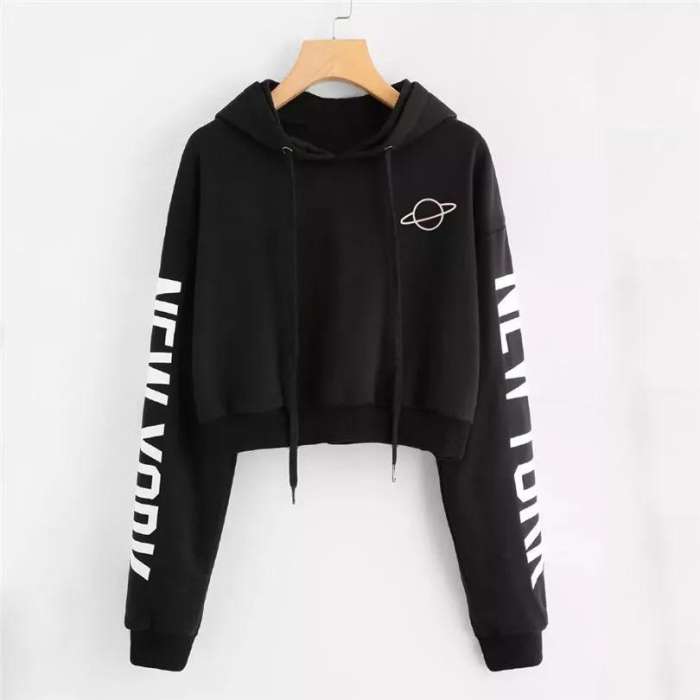 ABBY New York Fleece Crop Hoodie 425