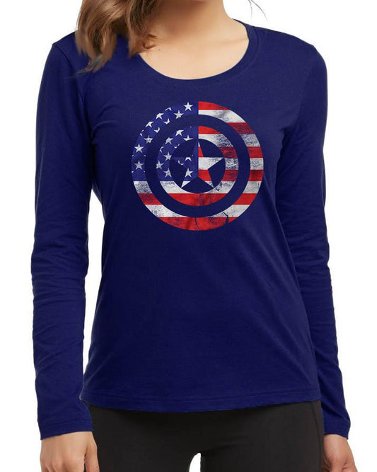 Captain America New Fashion Navy Blue Excellent Quality High Graphic T - SHirt - HB INDUSTRIES - Tops & T - Shirts - 