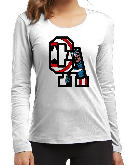 Captain America New Fashion White Excellent Quality High Graphic Full TS - Shirt - HB INDUSTRIES - Tops & T - Shirts - 