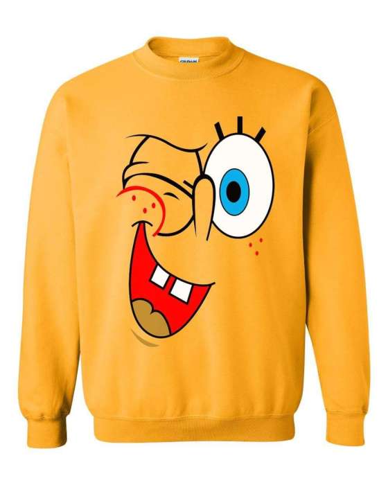 Cartoon Stylish Yellow Printed Sweatshirt For Women - HB INDUSTRIES - Hoodies & Sweatshirts - 