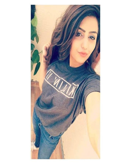 Charcoal Grey Killllllng It Printed T - Shirt For Her - HB INDUSTRIES - Tops & T - Shirts - 