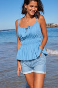Comfort Stretch Denim Mom Shorts