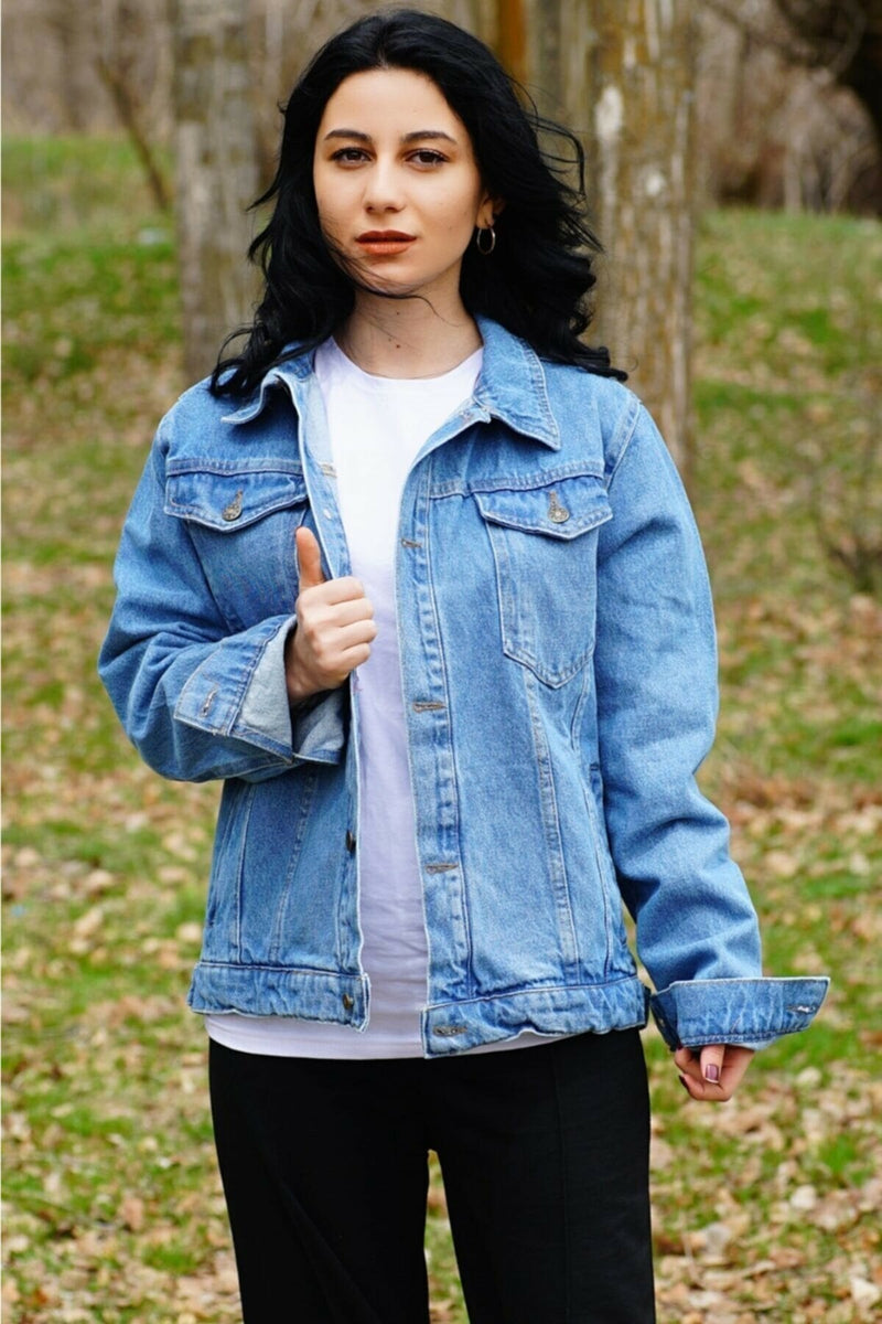 Couple Denim Jacket Light Blue - HB INDUSTRIES - Denim Jackets - 