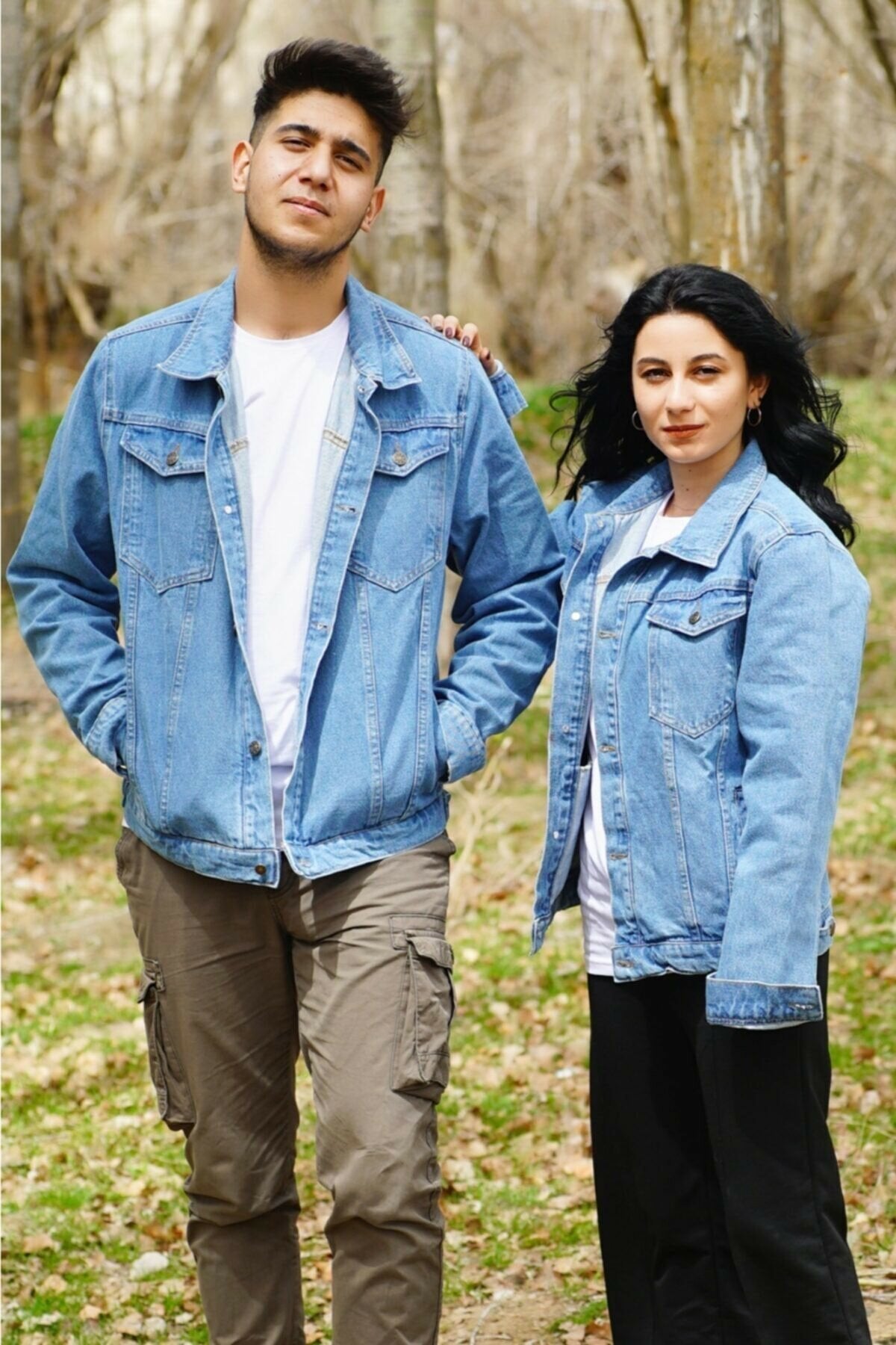 Couple Denim Jacket Light Blue - HB INDUSTRIES - Denim Jackets - 