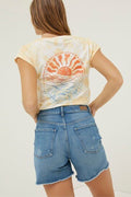 Courtney Cut Off Denim Shorts