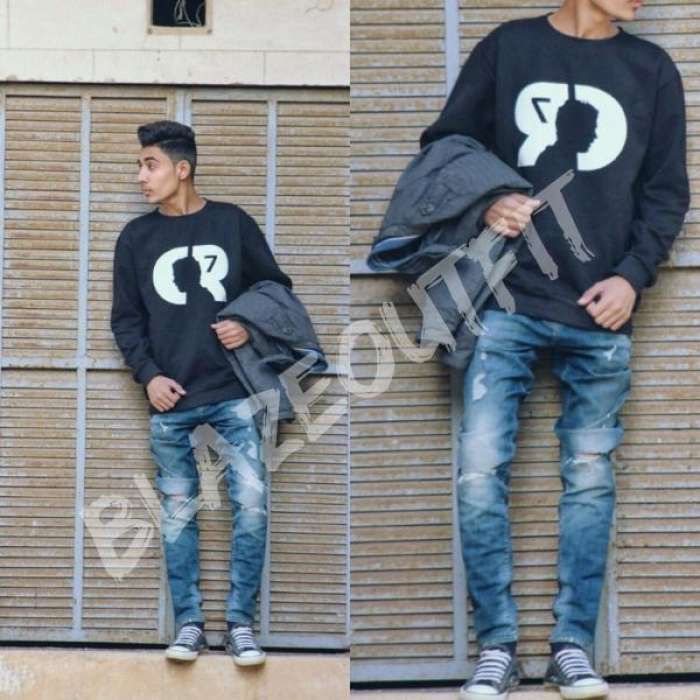 Cr7 100 Fleece Round Sweatshirt - HB INDUSTRIES - Hoodies & Sweatshirts - 